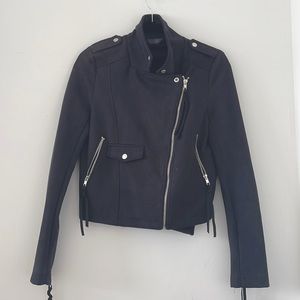 Black suede jacket